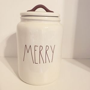Rae Dunn MERRY canister